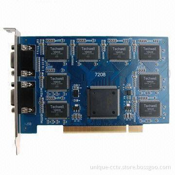 8CH Software Compression DVR Card with Techwell 6802B Chipset